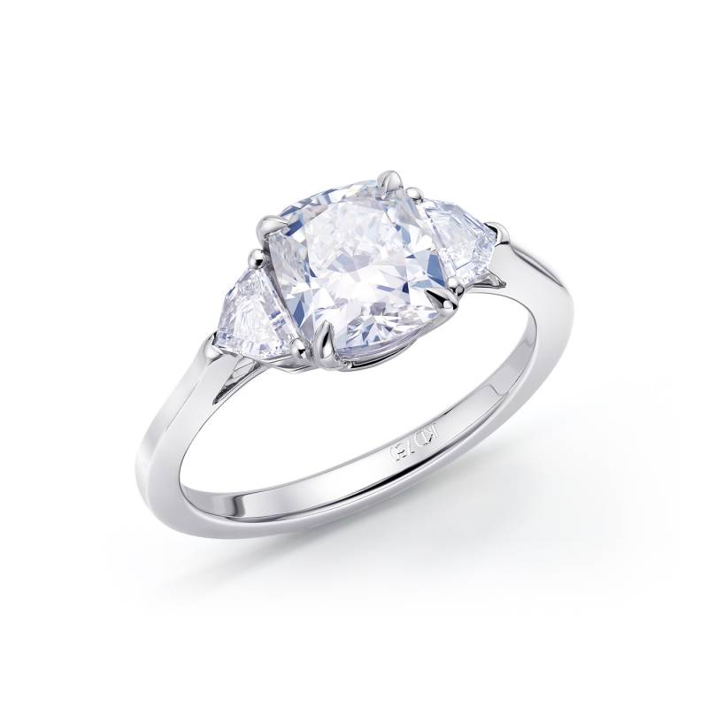 anillo oro diamante cushion