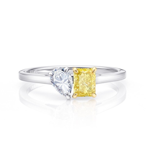 Anillo tu y yo diamantes