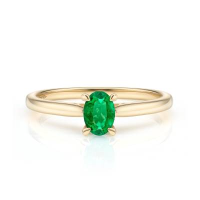 anillo esmeralda mujer