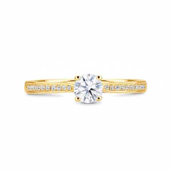 sortija brillantes oro compromiso