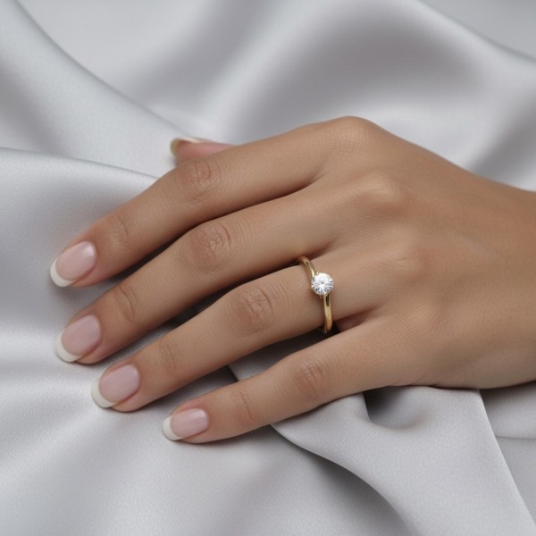 anillo brillante oro amarillo arba 2