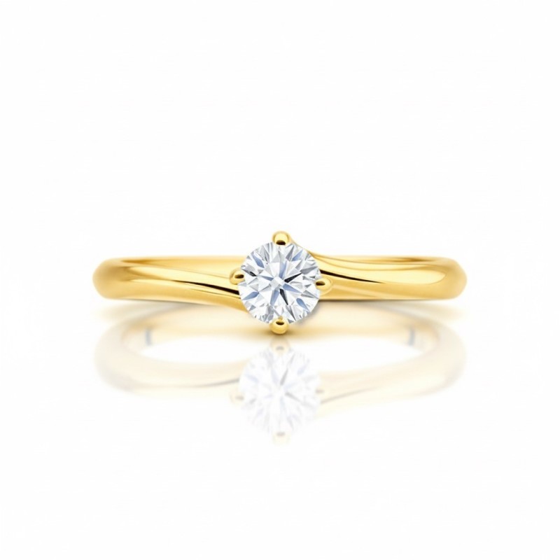 anillo brillante oro amarillo arba