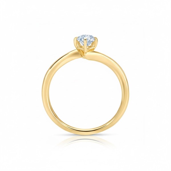 Solitario "Lesath" de compromiso oro y diamante desde 0.30 ct 2