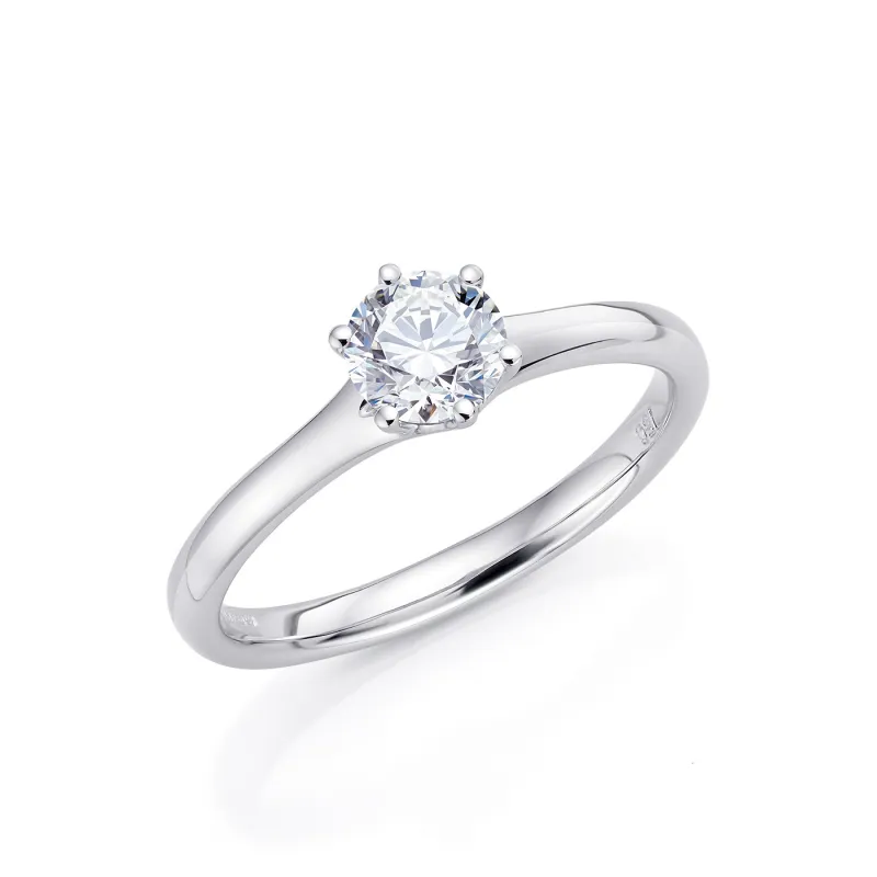 anillo elegante con diamante
