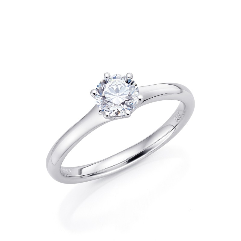 anillo elegante con diamante