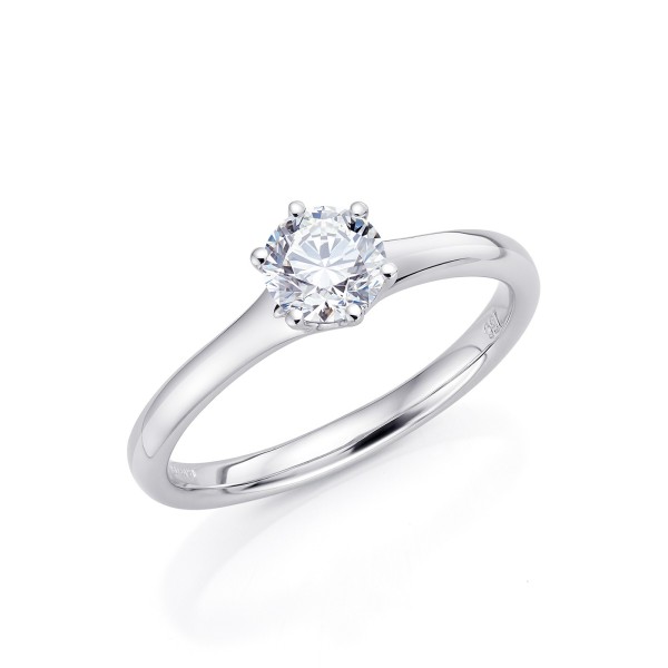 anillo elegante con diamante