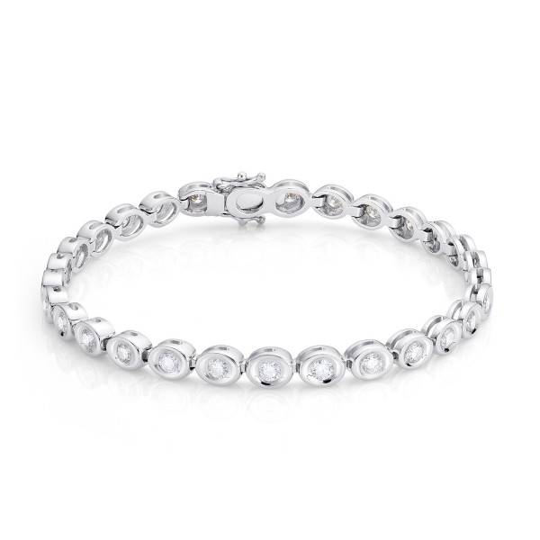 Pulsera Riviere diamantes brillantes mano 2