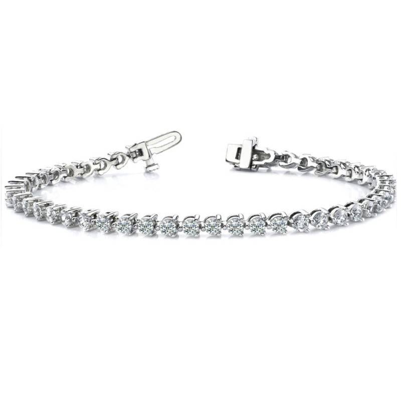 Pulsera de oro de 18 quilates con diamantes modelo Shalosh