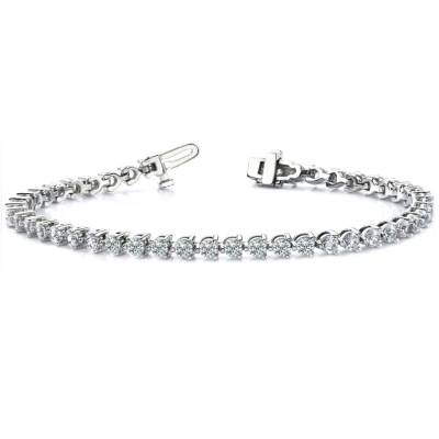 Pulsera de oro de 18 quilates con diamantes modelo Shalosh