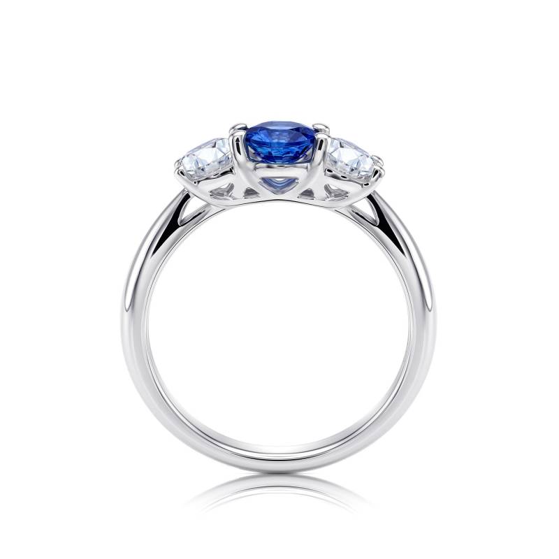 anillo zafiro y 2 brillantes jorge juan