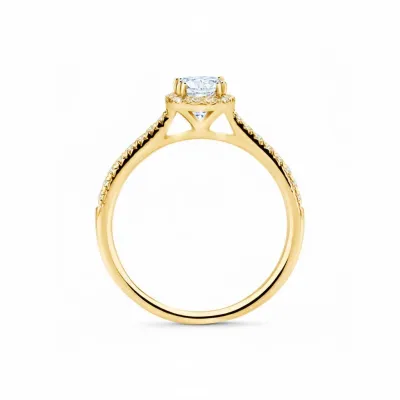 anillo oro amarillo princesa
