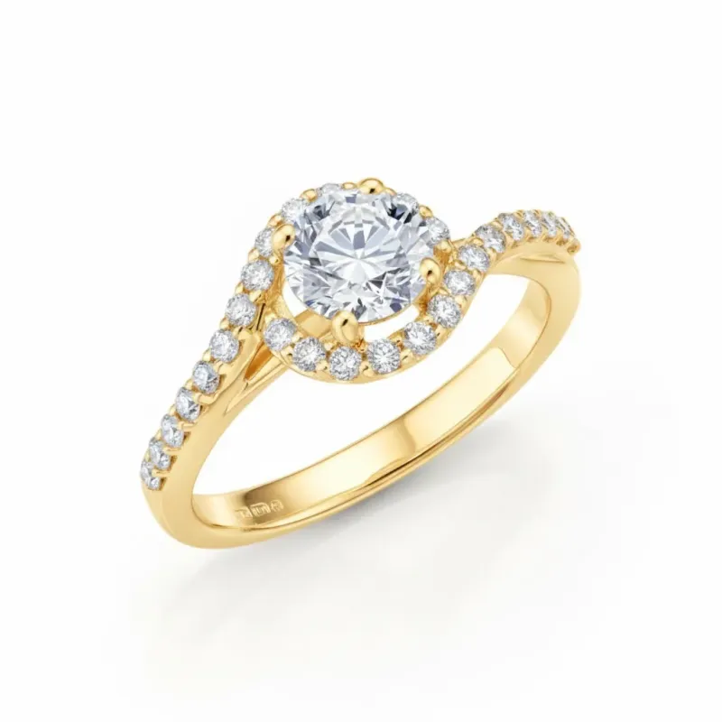 anillo diamantes y oro amarillo jorge juan