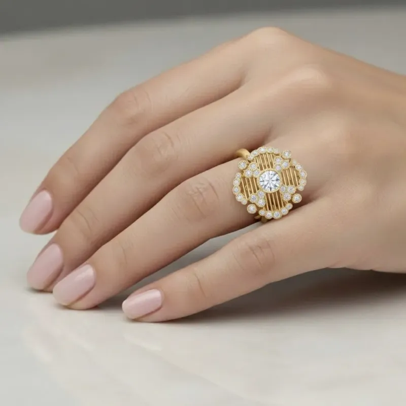 joya vintage con brillantes