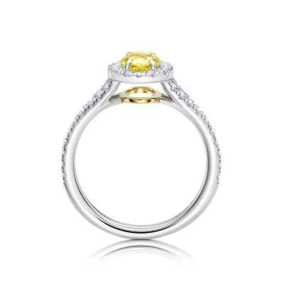 joya con diamante amarillo natural fancy yellow