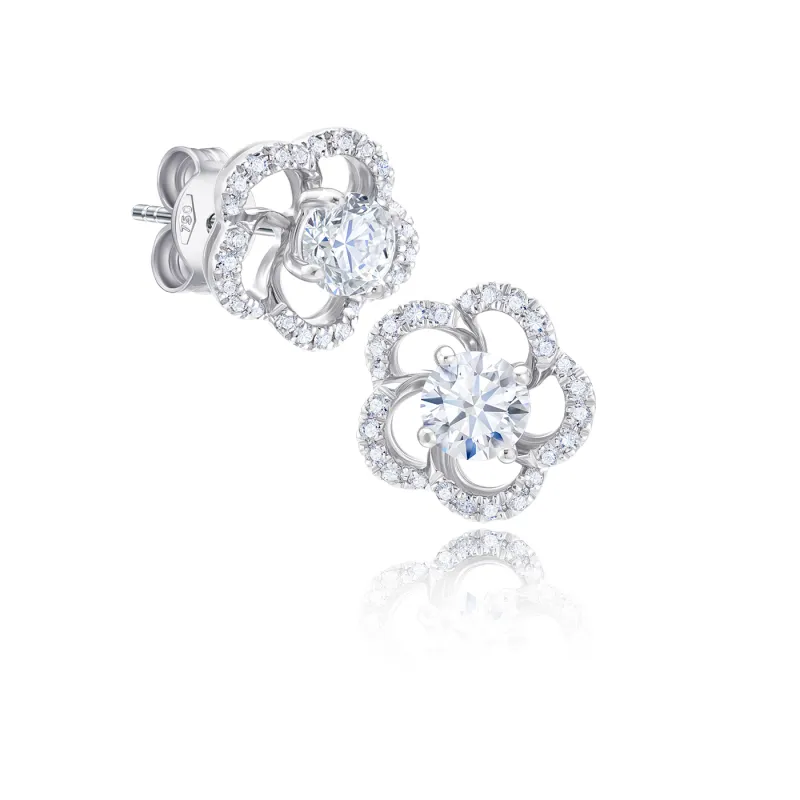 pendientes de brillantes orla desmontable