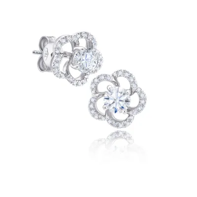 pendientes de brillantes orla desmontable