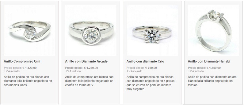 Anillos de Pedida con Diamantes