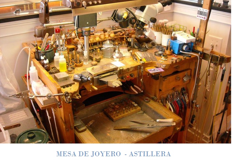 Mesa de joyero astillera