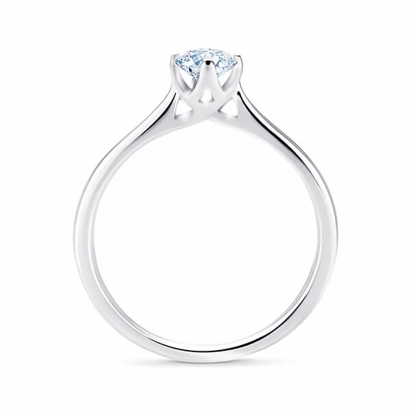 anillos de compromiso oro blanco