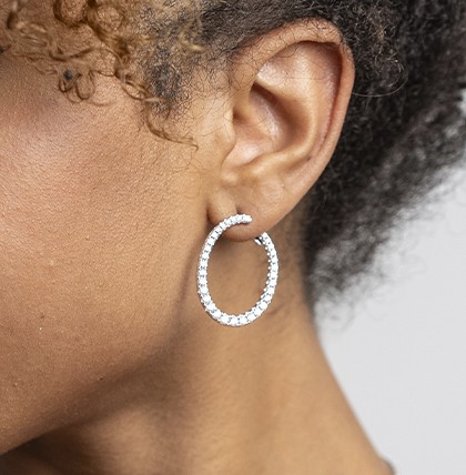 Pendientes de diamantes