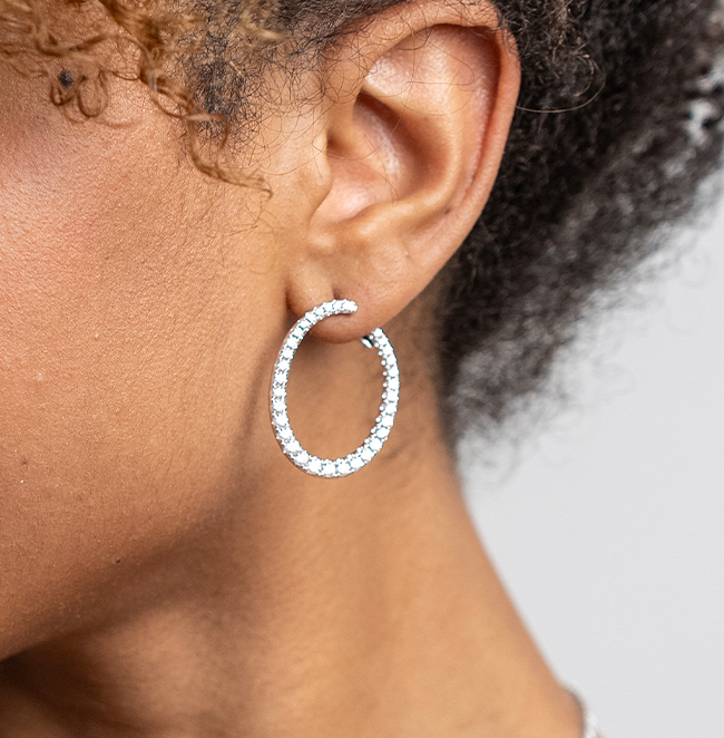 Pendientes de diamantes
