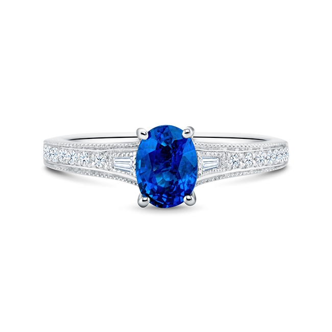 Anillo compromiso zafiro outlet