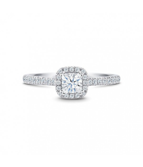 Anillo "Kyoto" 0.30 cts. diamante talla princesa