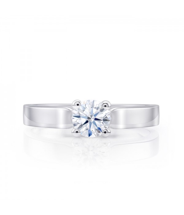 Anillo "Munich" Brillante de pedida en oro 18k - SC 183
