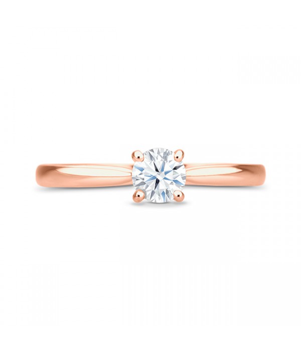 Anillo "Rose Harmony" Solitario Oro Rosa - SRR 10