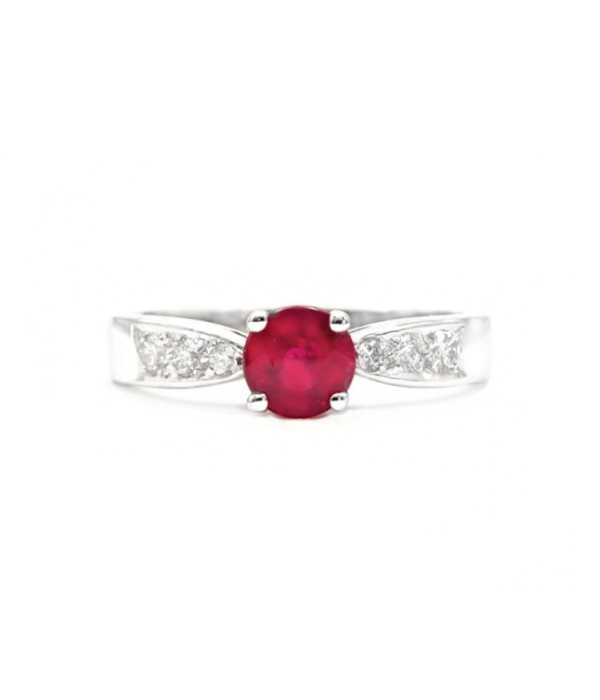 Anillo Rubí y diamantes RED HIGASHI - SK 4 R