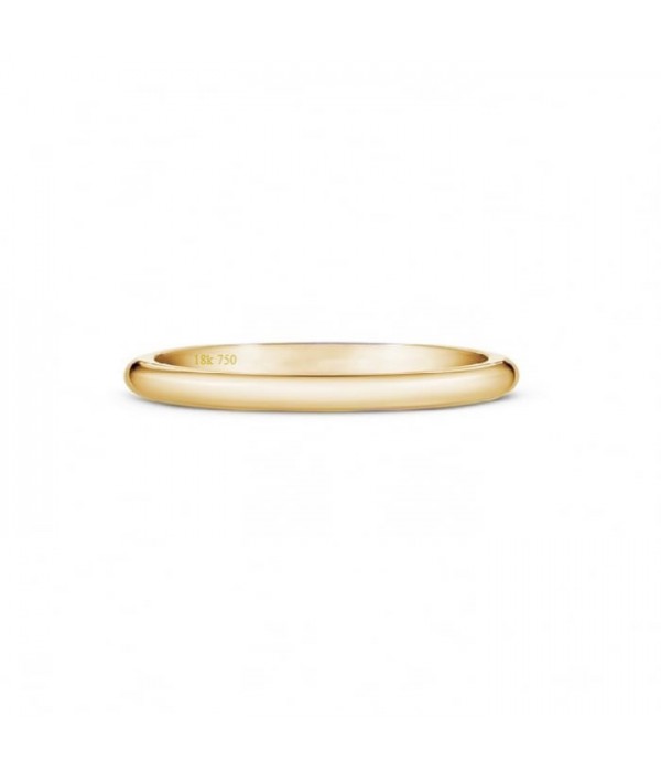 Anillo Clásico de boda 2.5 por 1.5mm Oro Rosa 18k Confort D1 OR