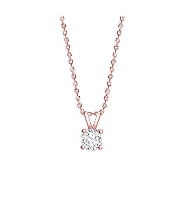 Colgante Cuatro garras Diamante "Victoire" Oro rosa - CR 11 OR