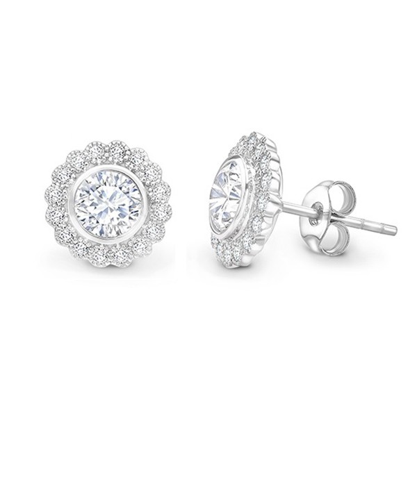 Pendientes cortos con Diamantes "Alhambra"  Orla Brillantes -  PR 13