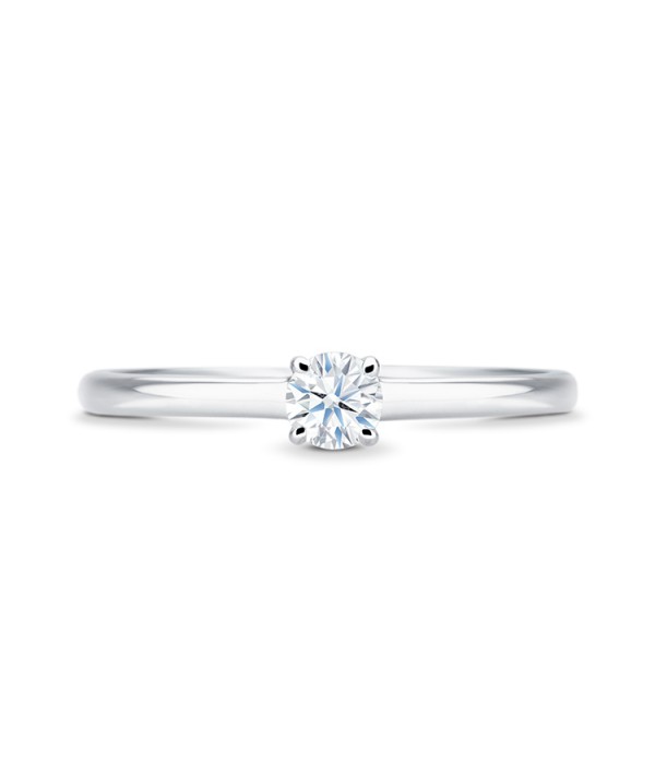 Solitario compromiso "Beauty" diamante: sencillo, elegante y discreto