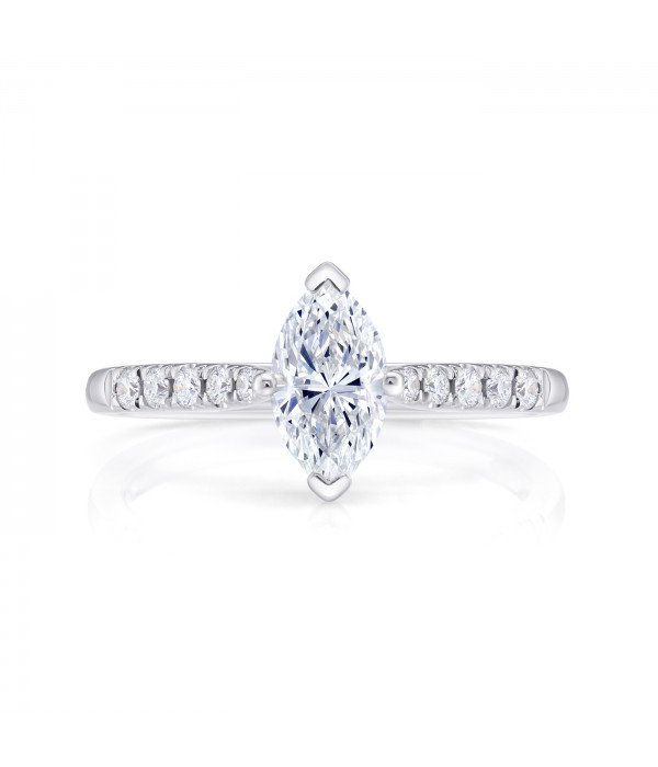 Sortija "Marquise" de mujer elegante y femenina - SMJK-12