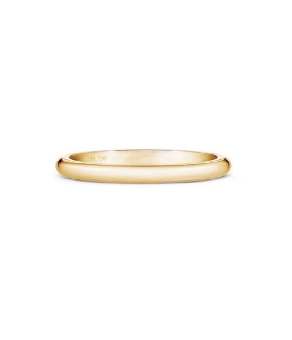 Wedding Band de oro rosa 3 x 1.5 mm media caña B3 MC OR