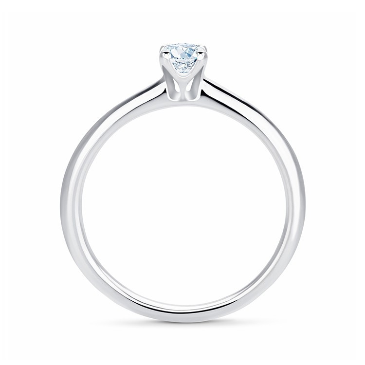 Anillo "HAIFA" solitario de Pedida en oro y diamante 