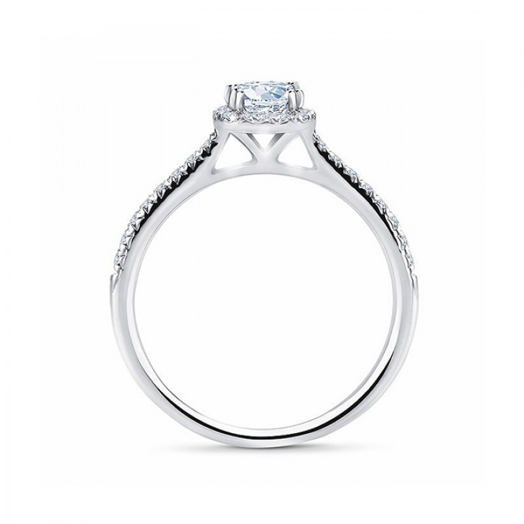 Anillo "Kyoto" 0.30 cts. diamante talla princesa