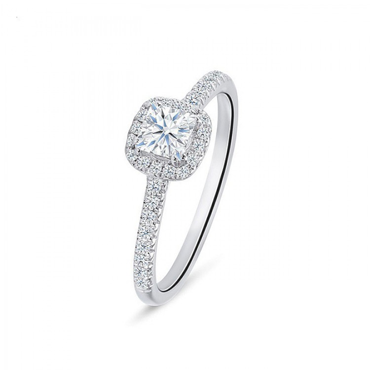 Anillo "Kyoto" 0.30 cts. diamante talla princesa