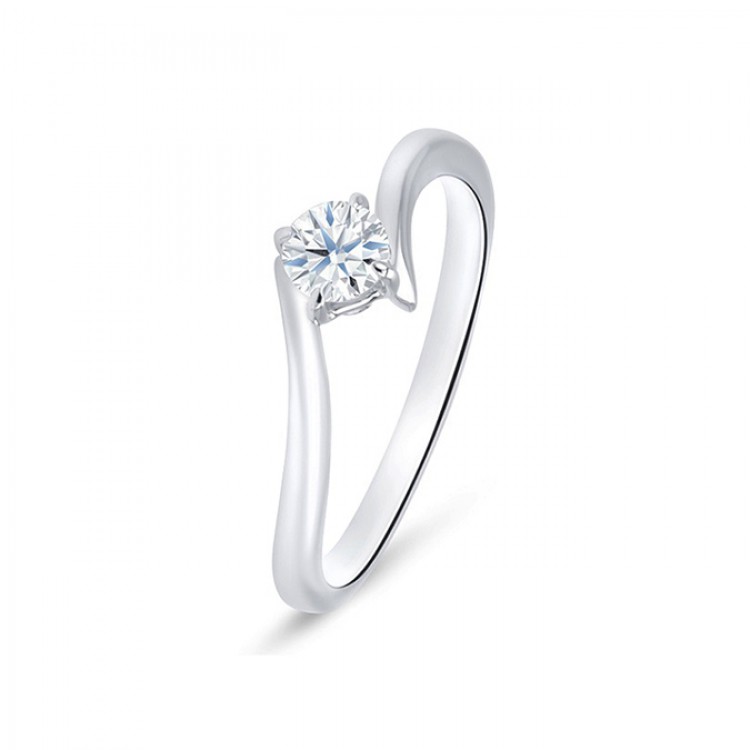 Anillo "Lesath" moderno con brillante desde 0.30 cts