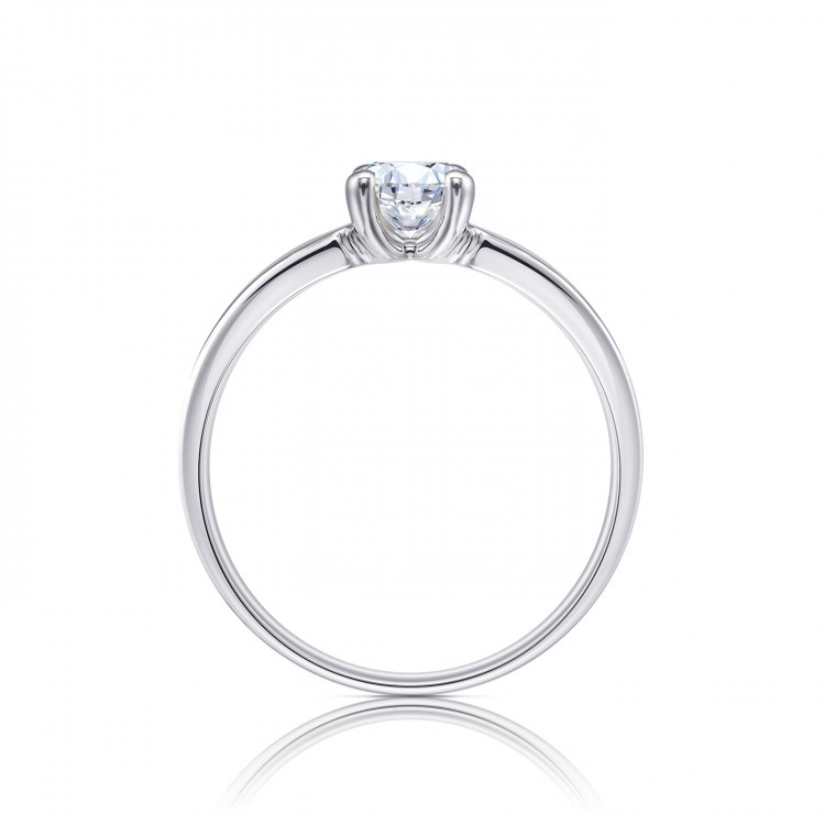 Anillo "Munich" Brillante de pedida en oro 18k - SC 183
