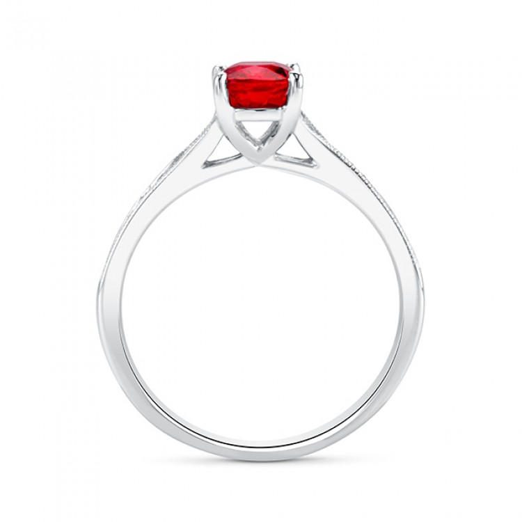 Anillo Rubí Baguettes RED VICENZA - SR 78 RUBI