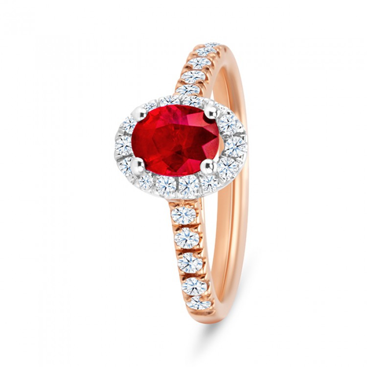 Anillo Rubí Orla Diamantes RED JAMAICA - SR 79 RUBI