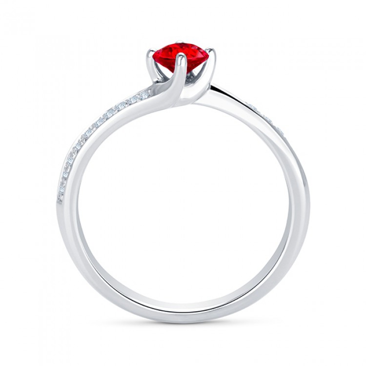 Anillo Rubí y brillantes RED ARBA-B SR 25 RUBI