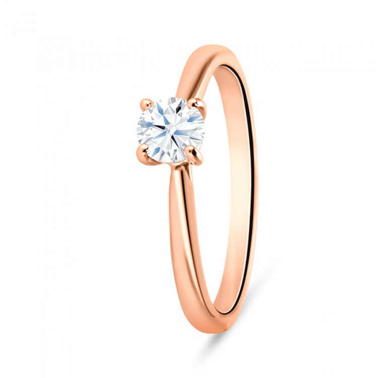 Anillo "Rose Harmony" Solitario Oro Rosa - SRR 10