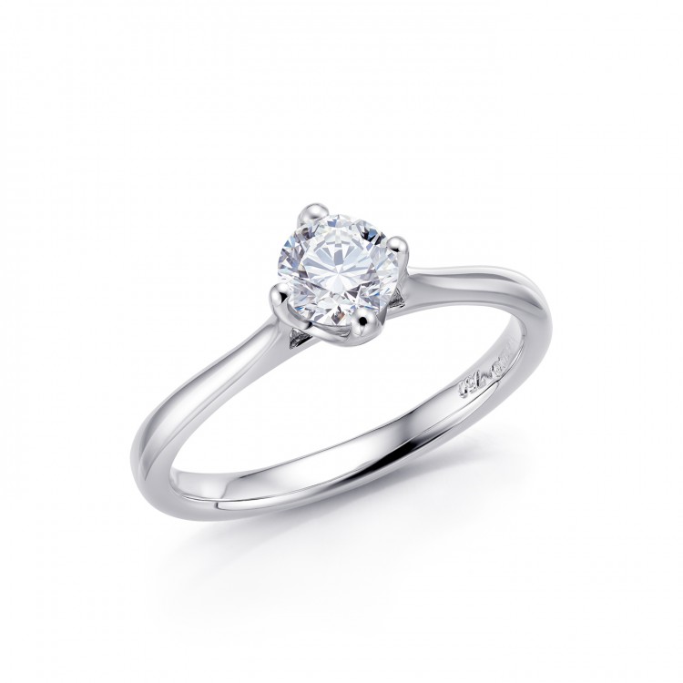 Anillo “Ikeda” 0.30 cts. oro 18k y brillante