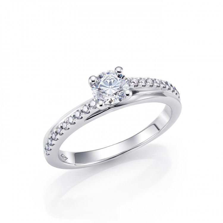 Anillo exclusivo y moderno de compromiso con Brillantes "Helsinki"  SR 38