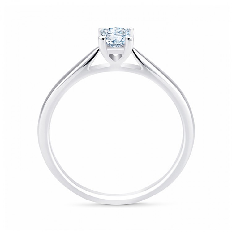 Anillo de Platino 950 Diamante talla Princesa