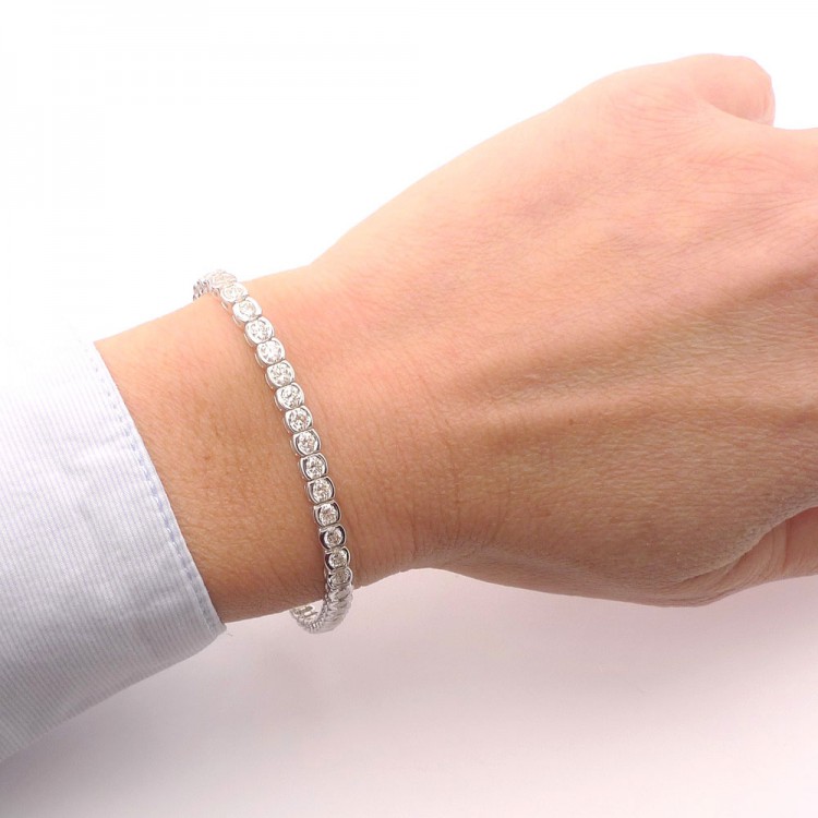 Pulsera "Concept" oro blanco y diamantes 5.60 cts