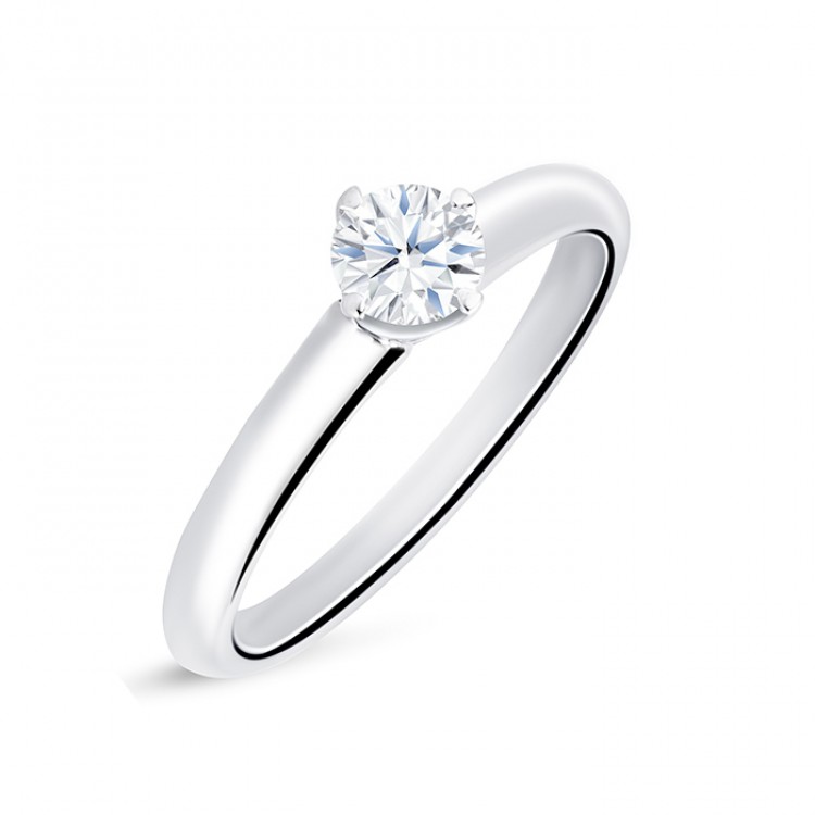 Solitario "Roma S" Diamante 0.30 cts. en oro blanco